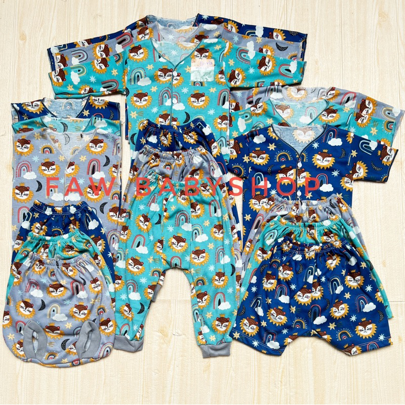 HAZELA MOTIF PRINT SERIES - 18 PCS Paket Baju Bayi Kekinian Celana Bayi Setelan Bayi Baju Bayi Newborn Baju Bayi Baru Lahir Baju Bayi / Paket Baju Bayi Newborn Celana bayi Paket Lengkap Baju Bayi Newborn / Perlengkapan Bayi Baru Lahir Kado Gift Set Baby