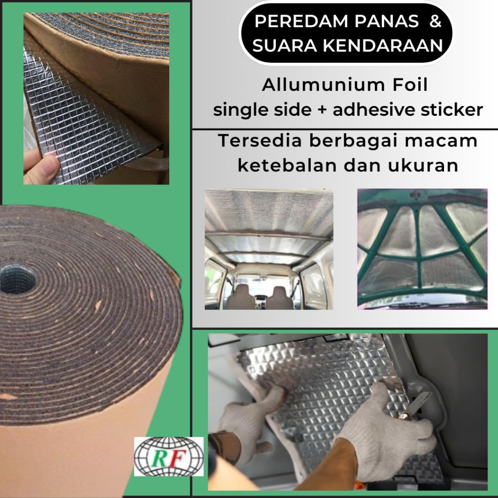 Peredam Panas Mobil 5mm x 50cm x 1Mtr Peredam Suara Kap Mesin Mobil