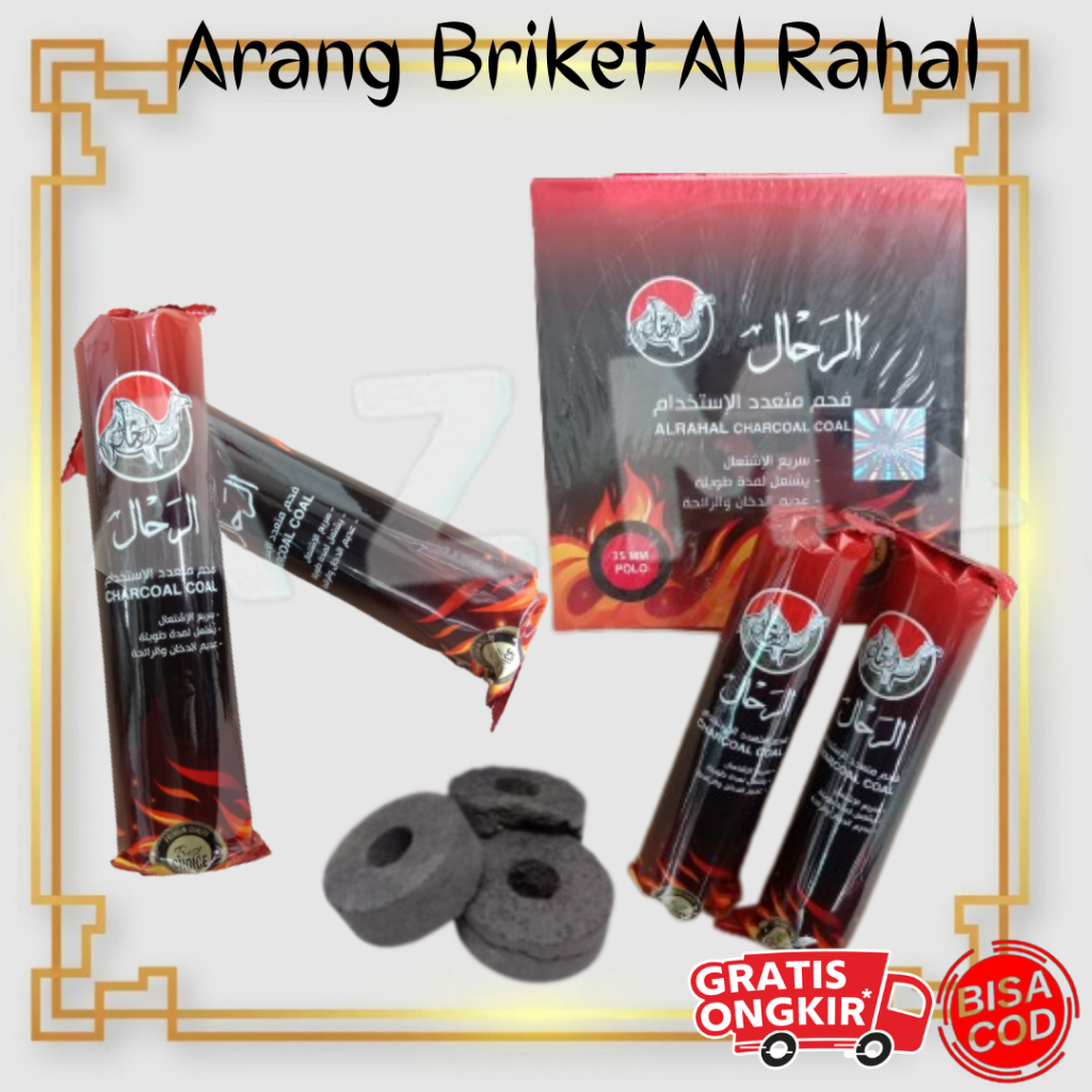 Promo Arang Briket Al Rahal Charcoal Magic Arang Magic 1 Roll isi 10pcs Arang Super (Briket) Termurah