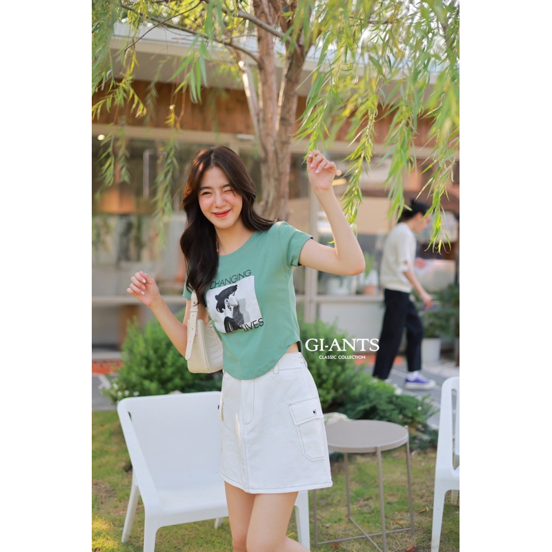 ATASAN GIANTS BASIC MODEL OVAL TULISAN CHANGING LIVE KAOS IMPORT BANGKOK (BJGB521)