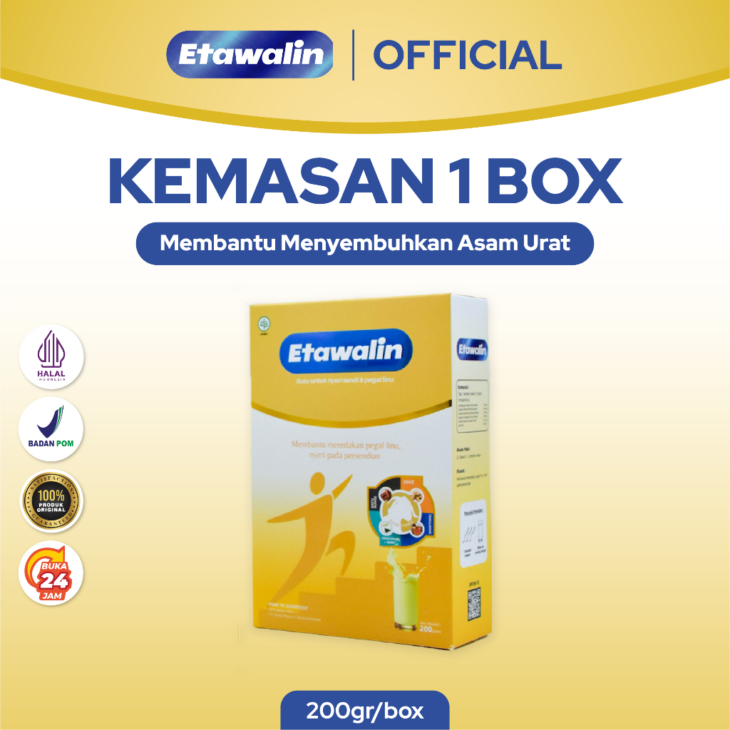 Etawalin Susu Kambing Etawa Nyeri Sendi dan Asam Urat Paket 1 Box