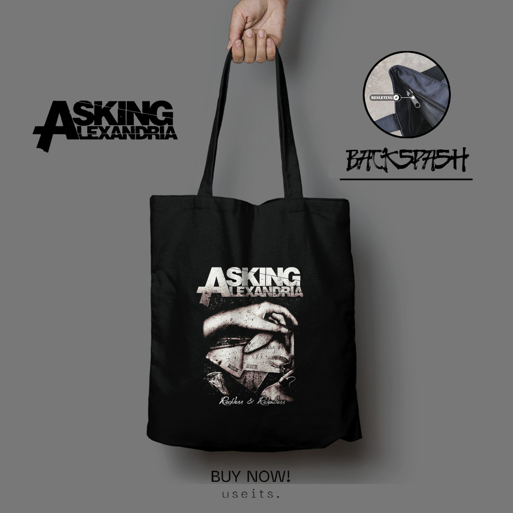 Totebag Tas Band Asking Alexandria Custom Pria Wanita - ASKING ALEXANDRIA THD
