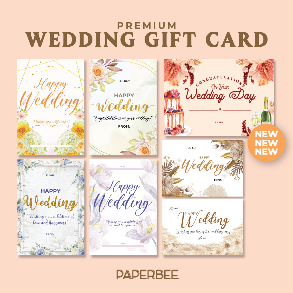 Kartu Ucapan Pernikahan / Happy Wedding / Greeting Card Wedding