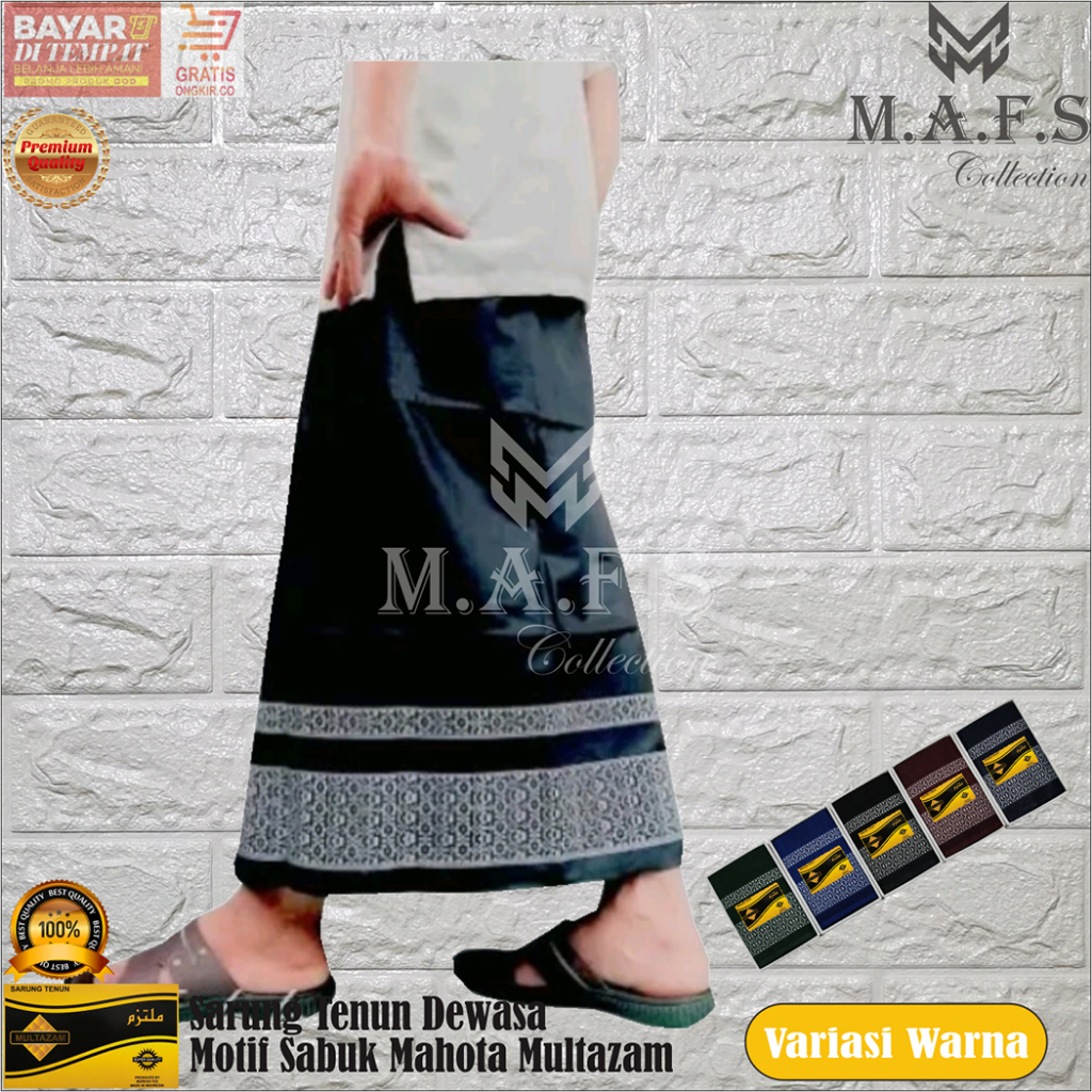 SARUNG DEWASA SARUNG TENUN MOTIF SABUK SONGKET MAHOTA MULTAZAM