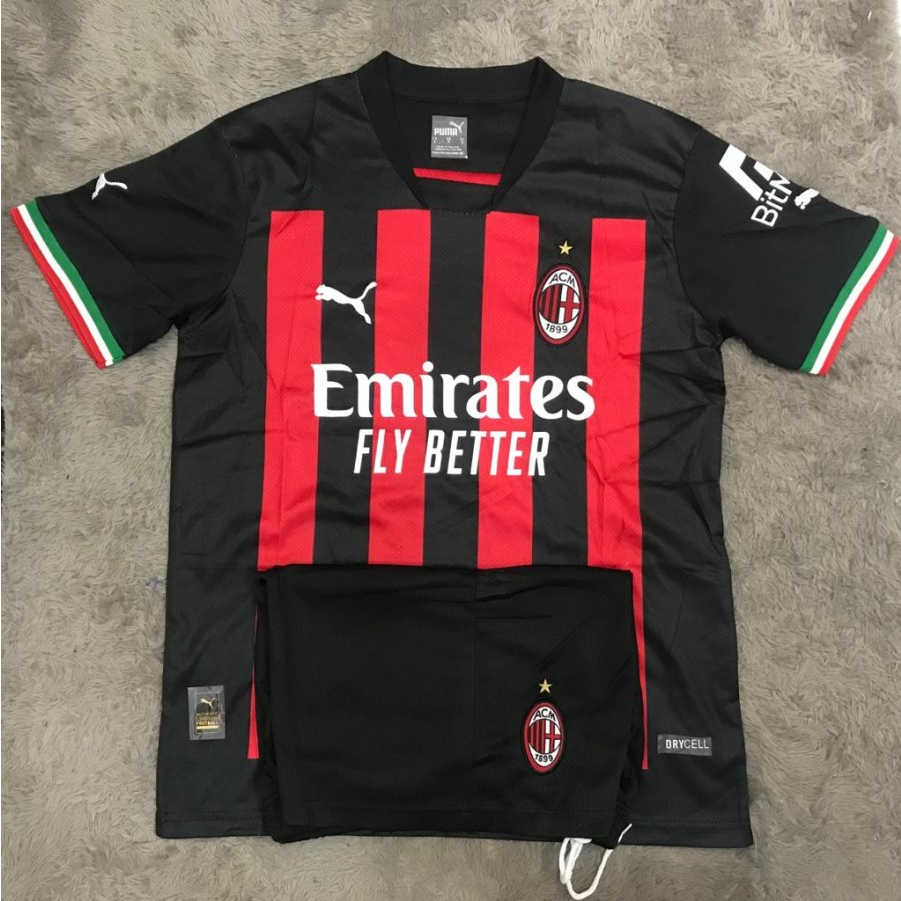 Jersey bola ac milan home 2022 - 2023 grade ori import go