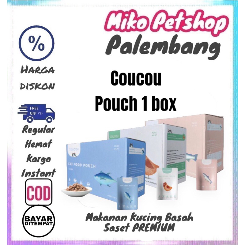 Makanan kucing Basah COUCOU POUCH 85g