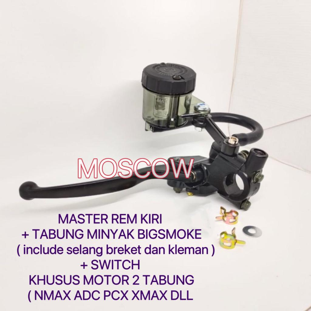 HANDLE MASTER REM KIRI  PLUS TABUNG BIG UNIVERSAL MOTOR MASTER REM KIRI SET TABUNG BESAR RYBEN SMOKE ALL NMAX OLD NEW PCX XMAX KLX VIXION PCX NINJA CB150R CBR GTR DLL DLL