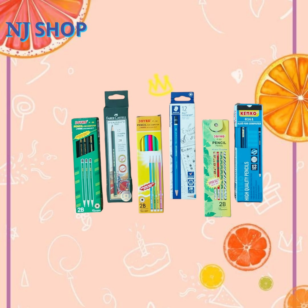 

[Pulpen & Pensil] - Back to School Pensil 2B 1pack isi 12pcs Pinsil - Lusinan Murah