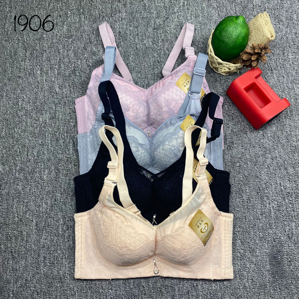 BRA / BH WANITA 1906 BUSA SEDANG KAWAT SIZE 34-40 KAIT 4 PAKAIAN DALAM WANITA IMPORT