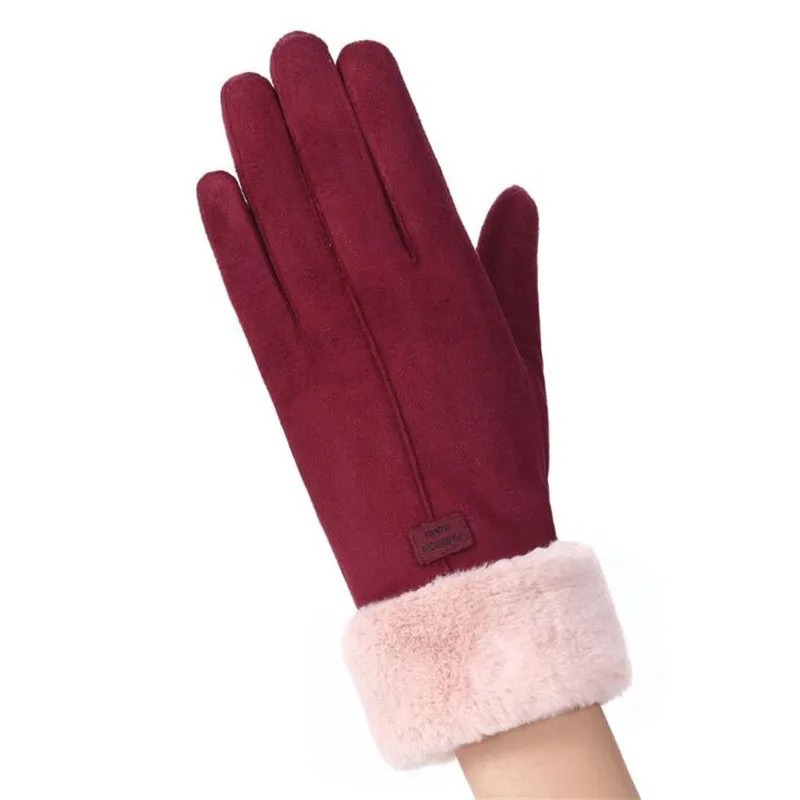 Sarung Tangan Suede Musim Dingin Touch Screen Winter Suede Gloves