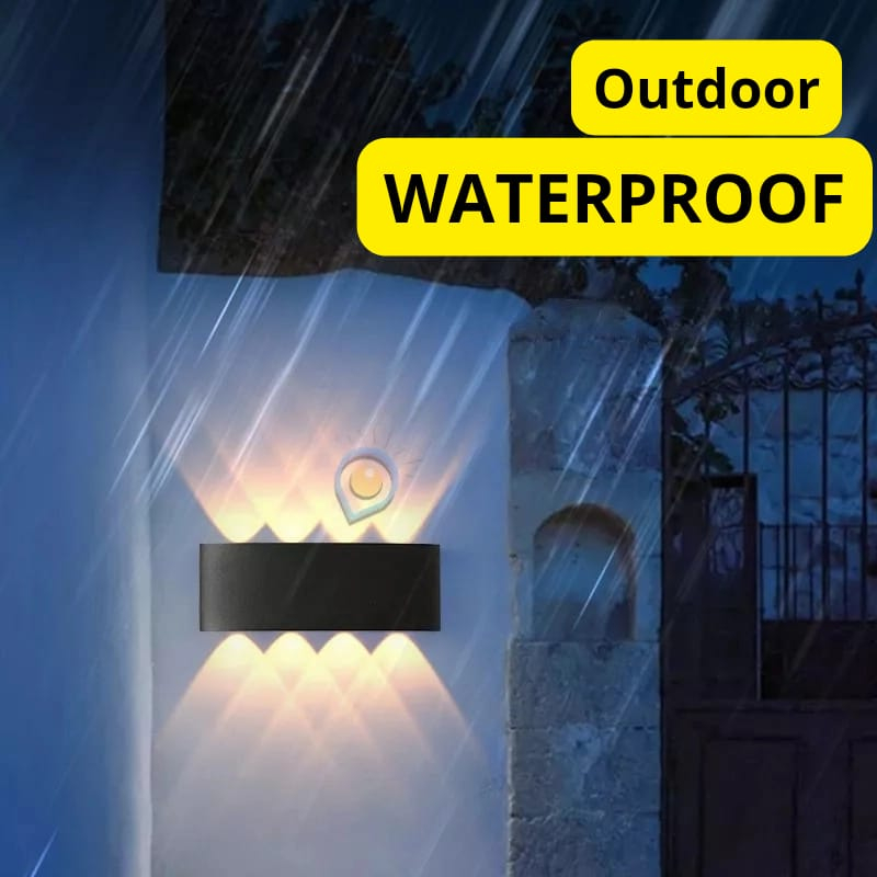 Lampu Dinding Taman Outdoor Water Proof Tahan Karat Warna Warm White 220V