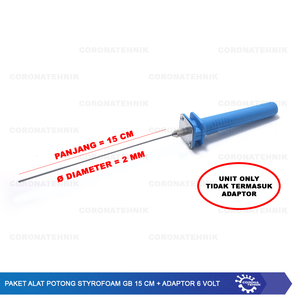 Adaptor 6 Volt + Paket Alat Potong Styrofoam GB 15 cm