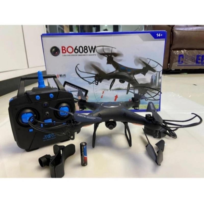 RC DRONE BO608W With Camera WiFi Attitude Drone Medium / Drone Kamera / Helikopter / Pesawat / Kamer