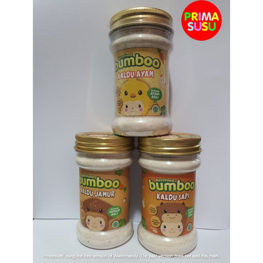 BareFooD BUMBOO Kaldu 90gr Ayam, Sapi, Jamur