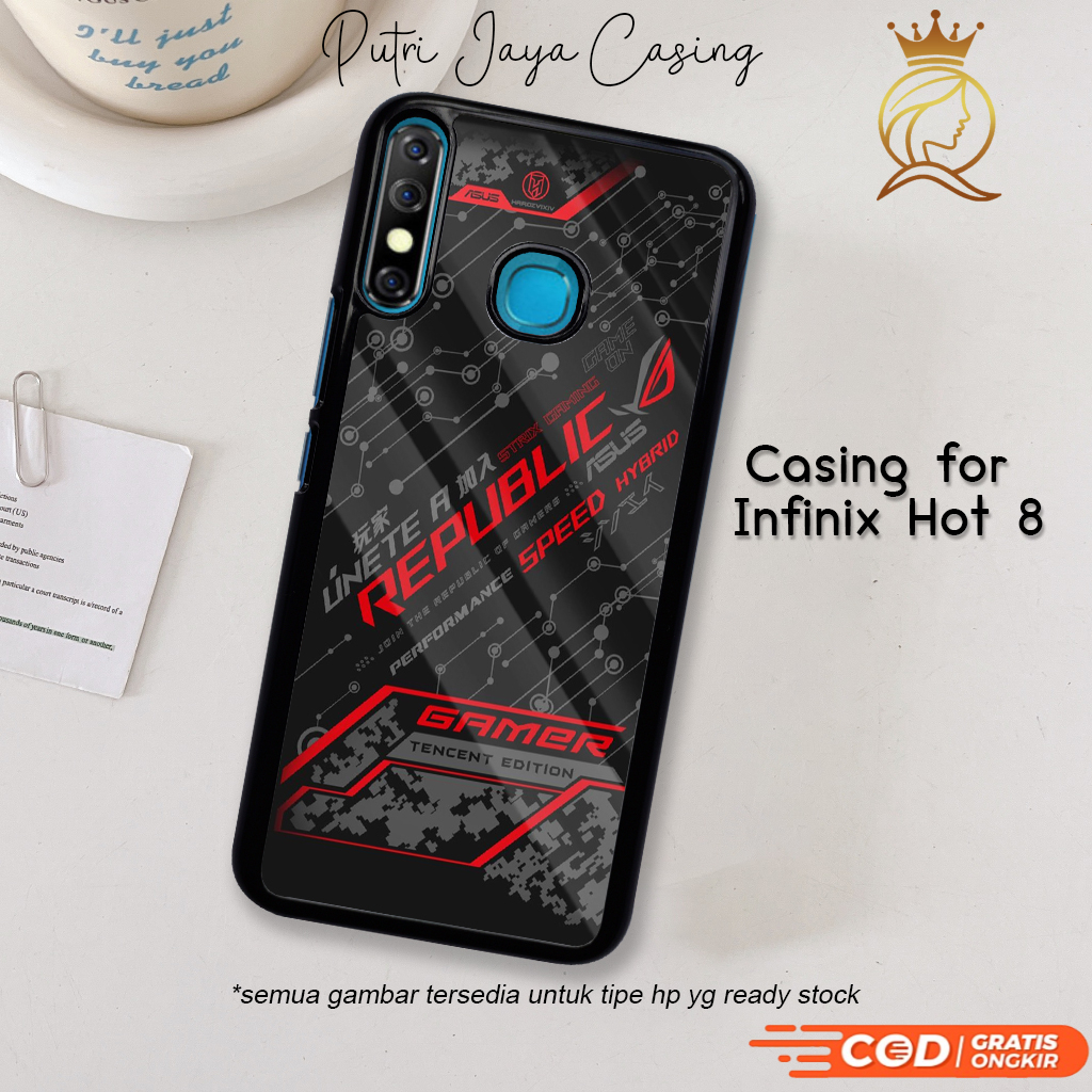 Case Hp Infinix Hot 8 Casing Infinix Hot 8 Motif 05 ROG Casing Terbaru Case Karakter Lucu Keren Casi