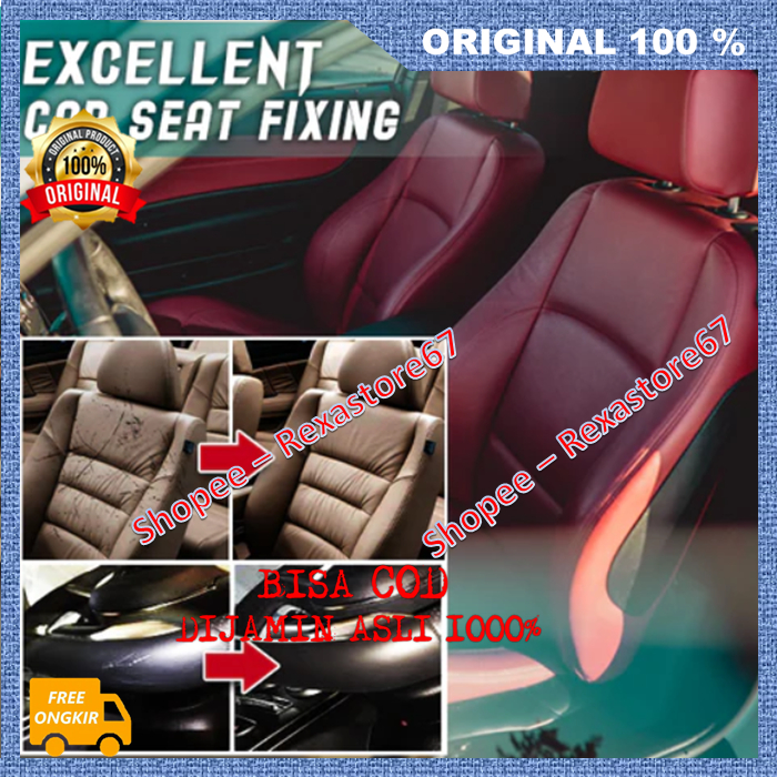 BELI 1 GRATIS 1 Restoregel Krim Dempul Filler Repair Magic Penghitam Jok Sofa Kulit Mobil Retak Leat