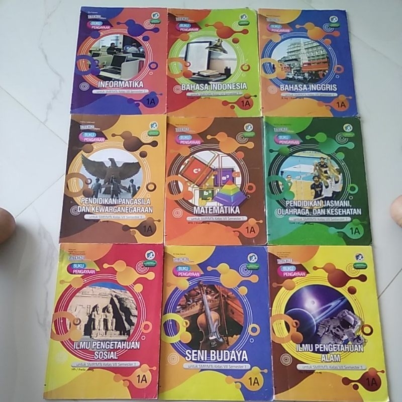 buku pengadaan kelas 7 smp 1 putra nugraha talenthta informatika bahasa Indonesia inggris ppkn mtk p