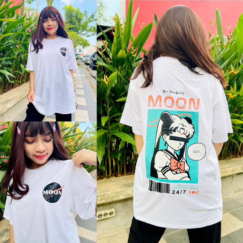 Kudou x Metro - Tshirt Sailormoon Nasa Girl Streetstyle Anime Manga