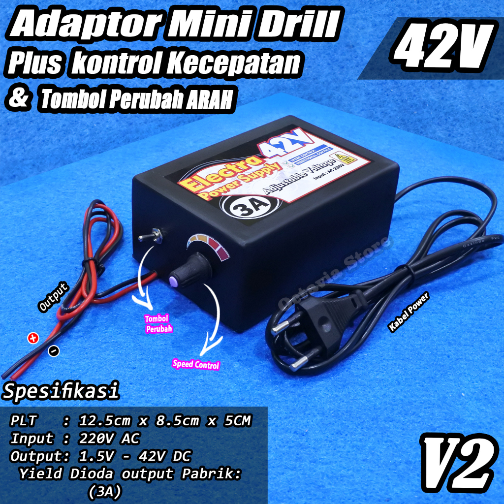 ADAPTOR Power supply Dinamo Dan Bor Mini Drill