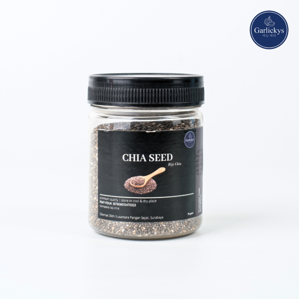 

Korzaln Garlickys Chia Seed Organik Black Biji Chia