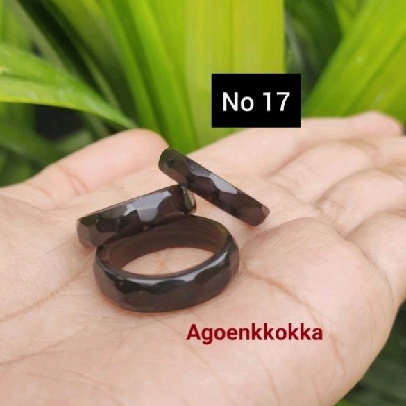 Cincin cutting ukuran 17 hitam kokka kaokah