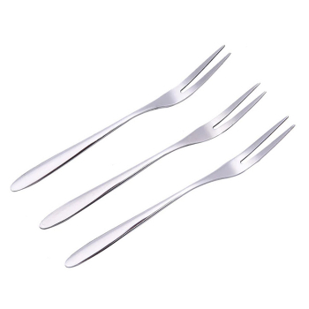 U0341 Garpu Mini Stainless Steel Fruit Fork Alat Makan Buah dan Kue