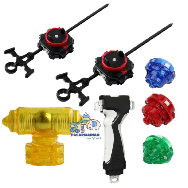 Mainan Gangsing Beyblade Box Burst Set Launcher Gasing Super Accesories Battle Set
