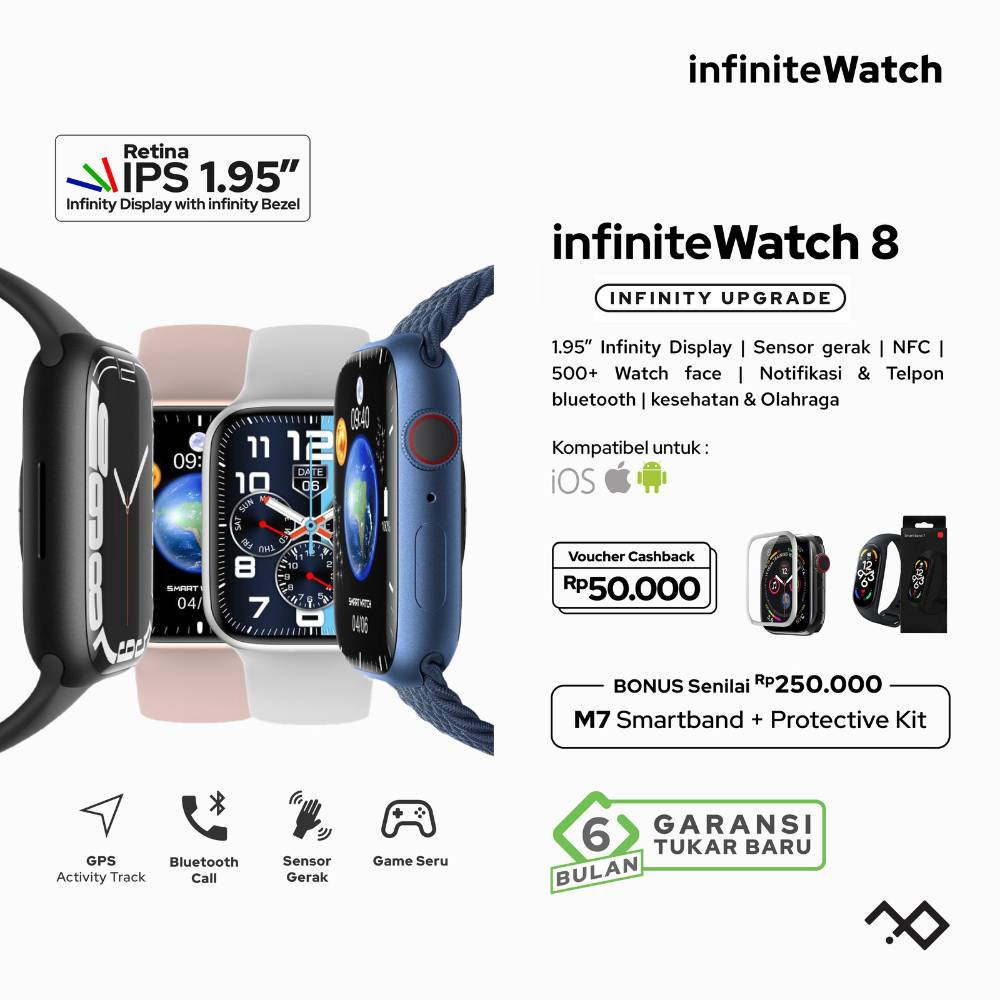 infiniteWatch 8 with 1.95&quot; Infinity Display