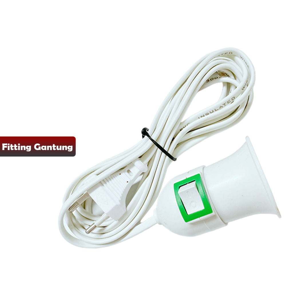 Fitting gantung kabel siap pakai ukuran 3 meter &amp; 5 meter / fitting gantung kabel - YOYOSOO