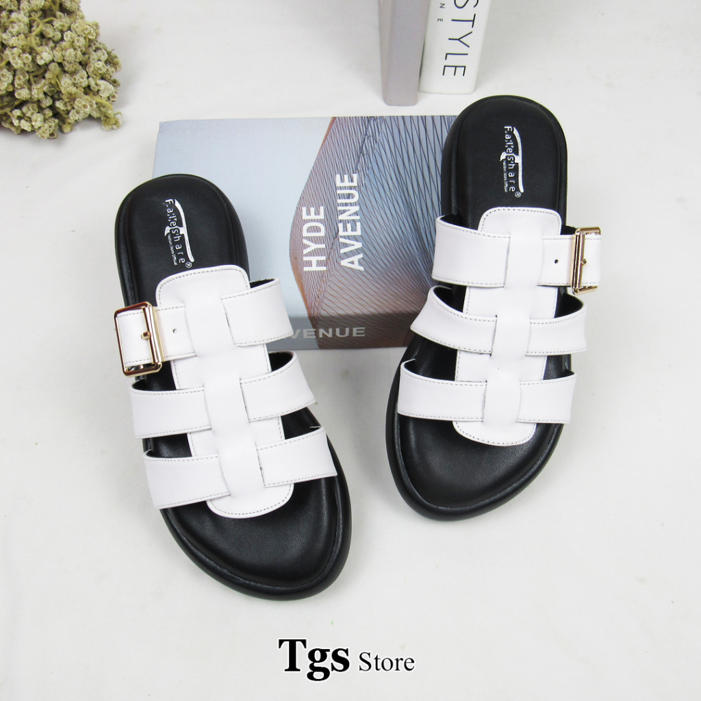 Sandal Slop Wanita Flat Gesper NJ 02