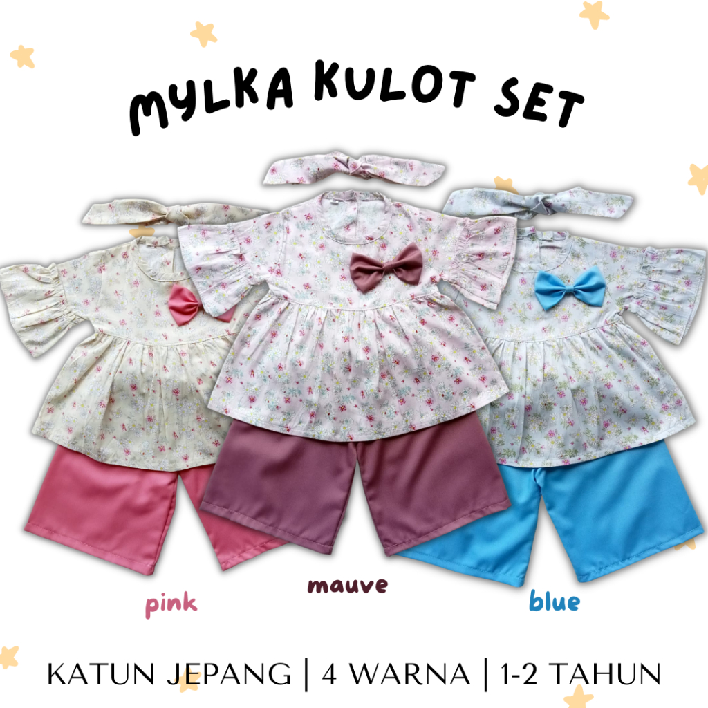 baju bayi perempuan madame kirana rosy POPPY  kulot bayi set setelan bayi baby setelan katun anak perempuan baju bayi perempuan setelan anak perempuan kulot baby kulot anak perempuan 0-12 bulan 1-2 tahun