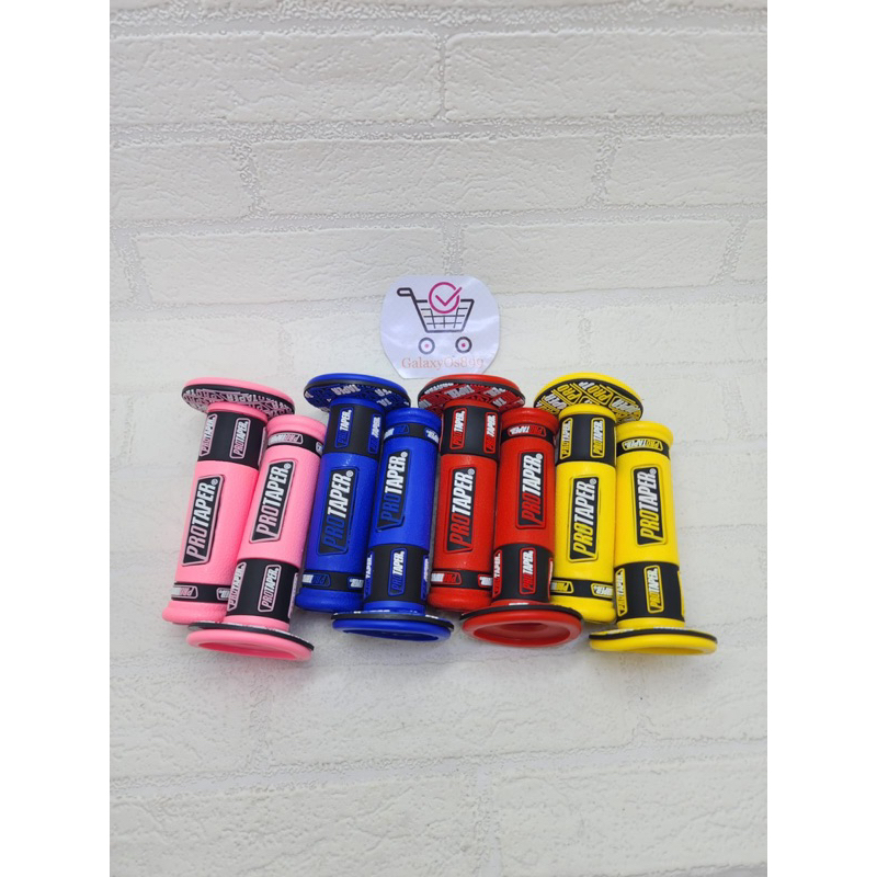 Handgrip Protaper Karet Empuk Warna Full Biru Merah Kuning  Hijau Universal Honda Yamaha Suzuki