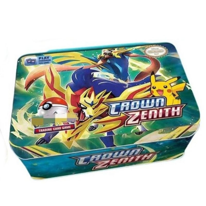 1 Box Kartu Pokemon Crown Zenith Kemasan Kaleng Isi 41-42 Kartu