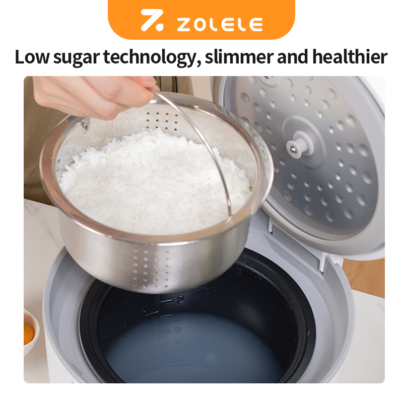 ZOLELE RC201L Penanak Nasi Low Sugar Rice Cooker 2L Multi-function Cooker Non-Stick Inner Pot With Steamer