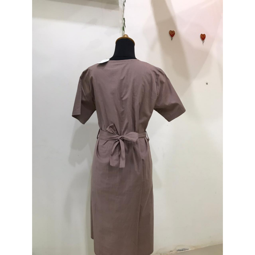 LIZ Dress Rajut / Polos  Kekinian - Dress Wanita