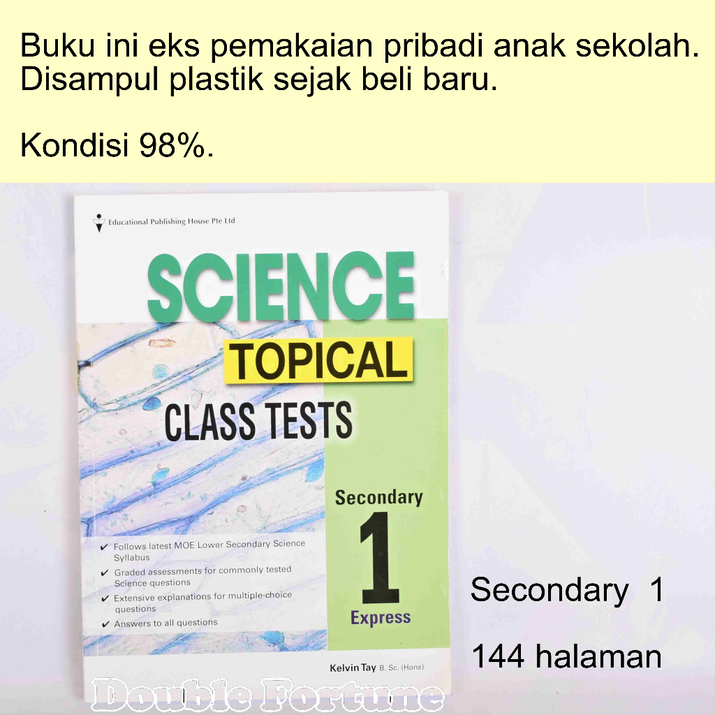 SCIENCE TOPICAL CLASS TESTS  SECONDARY  1 &amp; 2  EXPRESS  BUKU IMPOR ORIGINAL