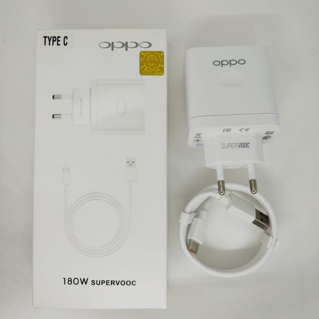 Charger Oppo Reno 9 180W Super Vooc Micro dan Type c Casan Oppo Reno 9 Android micro usb Dan Usb C