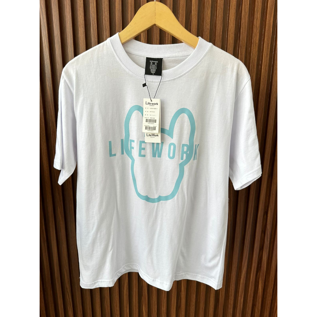 LW korean basic logo tshirt