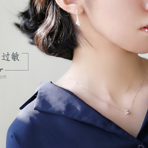 Kalung Titanium Kalung Kubus Berlian Model Baru