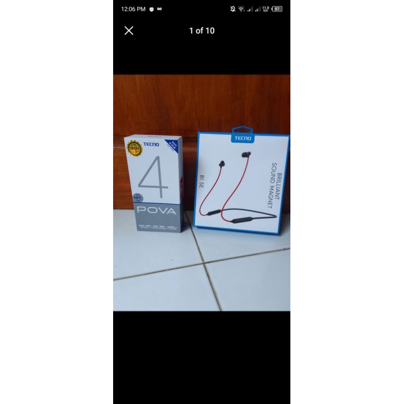 Tecno Pova 4 8/128GB & Tecno B1 SE Wireless Earphone
