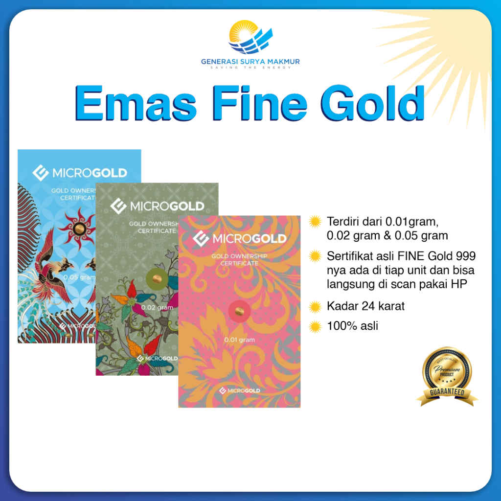 Mini Gold Babygold Emas Fine Gold 999 Asli Original Microgold Nabung Emas