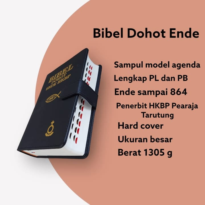 Bibel Dohot Ende HKBP Besar Hard Cover Agenda Buku Bible Suplemen 864 Nyanyian Lagu Pujian