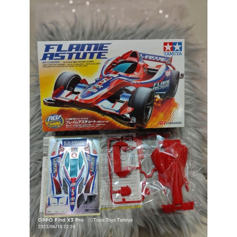 Tamiya 18705 Body Kap Flame Astute Ar Chassis + Decal
