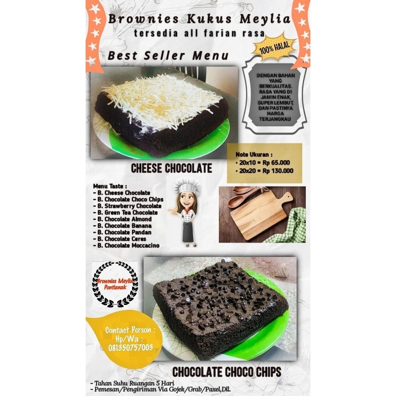

Brownies Coklat Kukus All Varian Rasa