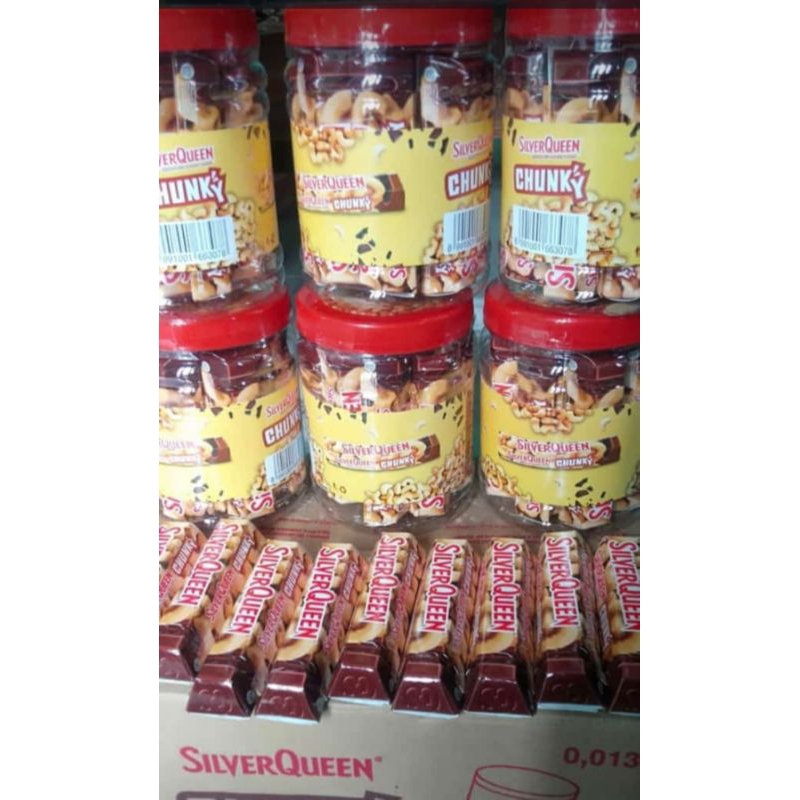 

silverqueen chungkybar isi 12pc