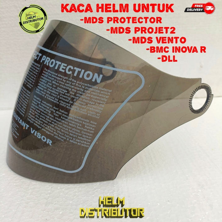 Kaca Helm Visor Helm MDS Protector/MDS Projet2/MDS Vento/BMC inova/Kualitas Premium COD