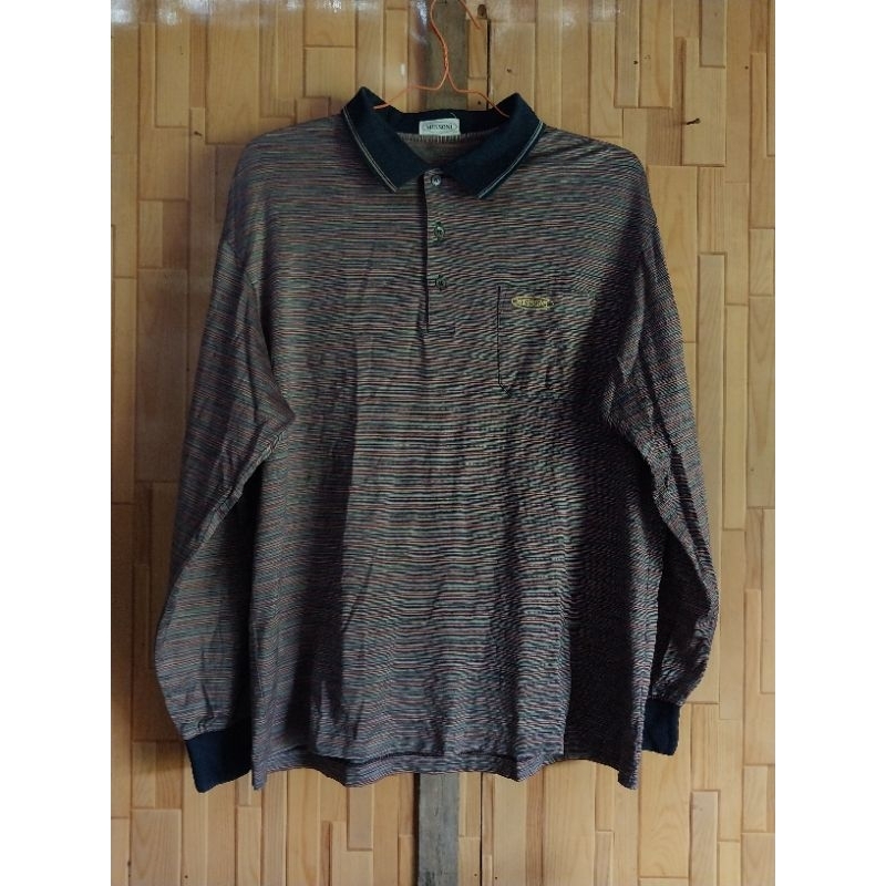 kaos lengan panjang polo missoni second murah