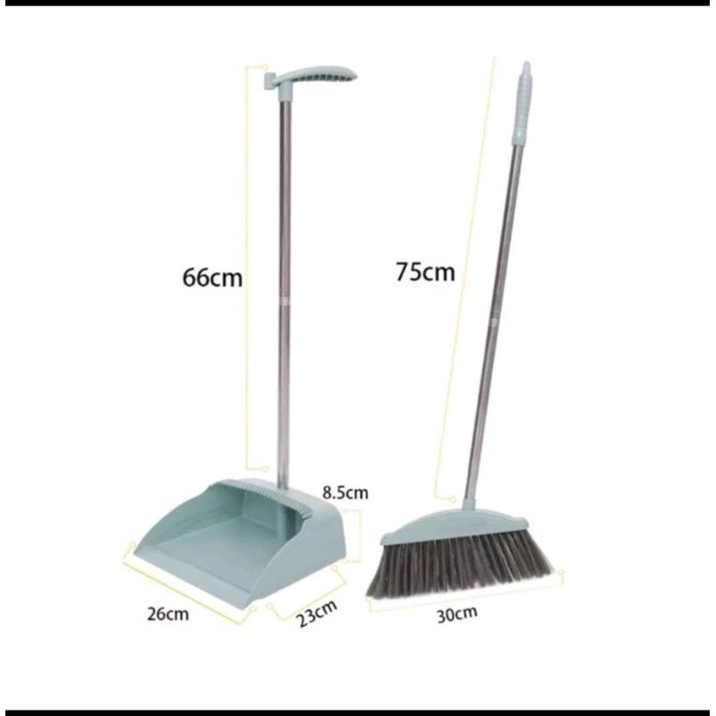 1 set sapu pengki sekop sampah dustpan with broom set sapu lantai