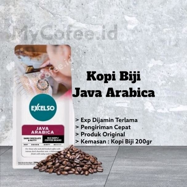 

Kopi Biji Excelso Java Arabica 200g