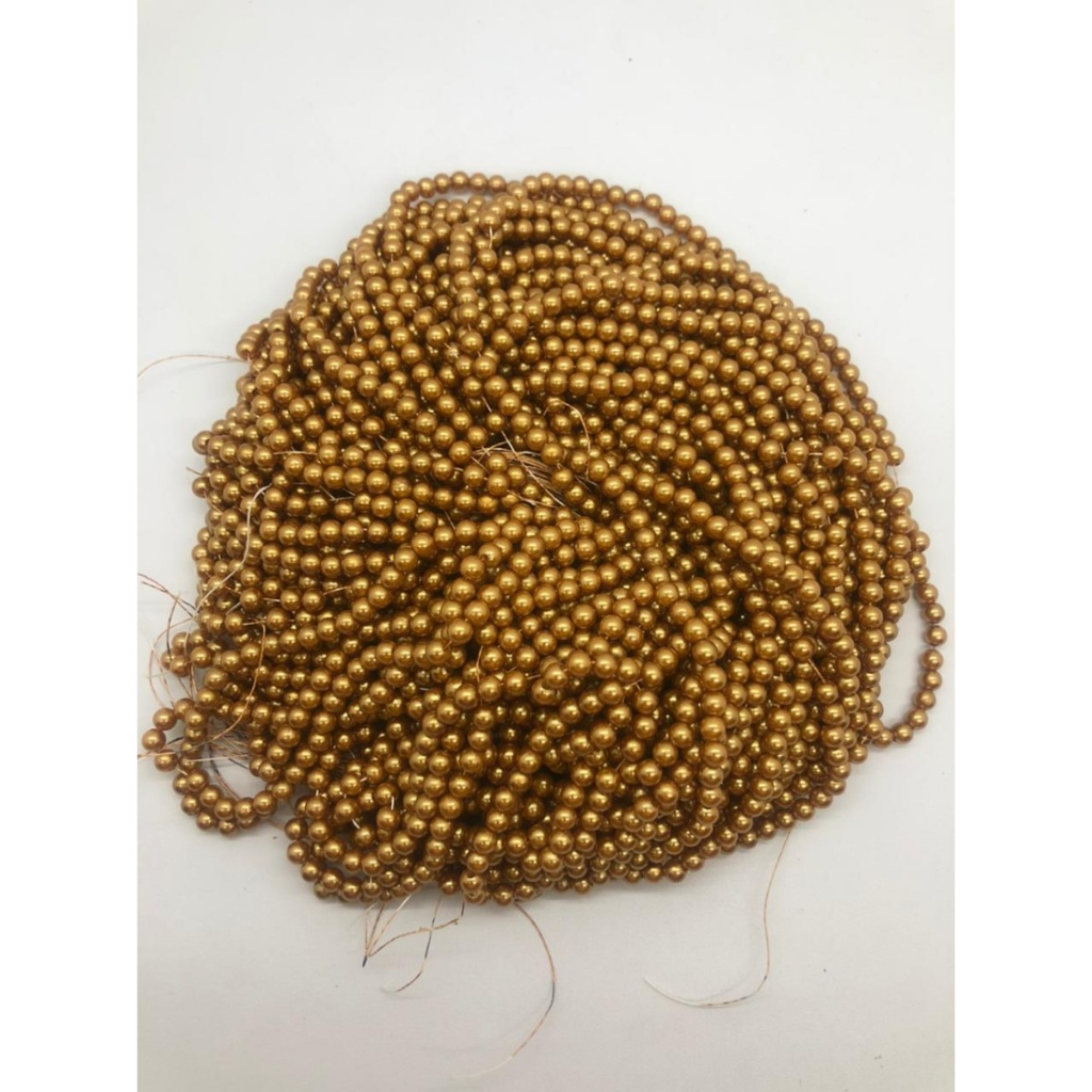 manik mote mutiara ringan 6 mm isi 1pon 450 gram